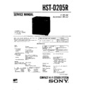 Sony HST-D205R, LBT-D205R Service Manual