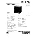 Sony HST-D207, LBT-D207, LBT-D207CD Service Manual