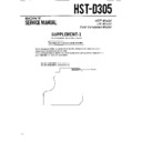 Sony HST-D305 (serv.man2) Service Manual
