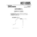 Sony HST-D305 Service Manual