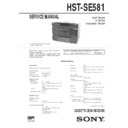 hst-se581, sen-r4820, sen-t481 service manual