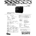 Sony HST-V202R Service Manual