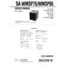 Sony HT-1750DP, HT-1800DP, HT-DDW650, HT-DDW750, SA-WMSP75, SA-WMSP85 Service Manual