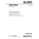 Sony HT-5500D, SS-CRP3 Service Manual