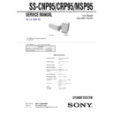 Sony HT-6600DP, SS-CNP95, SS-MSP95 Service Manual