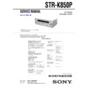 ht-6600dp, str-k850p service manual