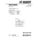 Sony HT-6600DP Service Manual