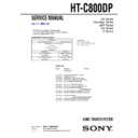 Sony HT-C800DP Service Manual