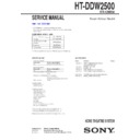 Sony HT-DDW2500 Service Manual