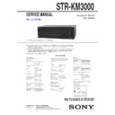 Sony HT-DDW3000, STR-KM3000 Service Manual