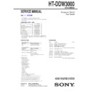 Sony HT-DDW3000 Service Manual