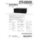 Sony HT-DDW5000, STR-KM5000 Service Manual