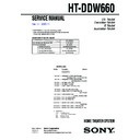 Sony HT-DDW660 Service Manual