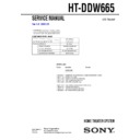 Sony HT-DDW665 Service Manual