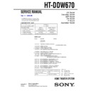 Sony HT-DDW670 Service Manual