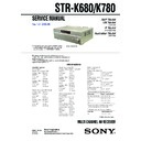Sony HT-DDW680, HT-DDW780, HTP-36DW, STR-K680, STR-K780 Service Manual