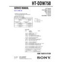 Sony HT-DDW750 Service Manual
