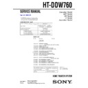Sony HT-DDW760, HTP-3200 Service Manual