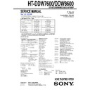 Sony HT-DDW7600, HT-DDW8600 Service Manual