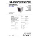 Sony HT-DDW870, HT-DDW970, SA-WMSP87, SA-WMSP87E Service Manual