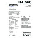 Sony HT-DDW885 Service Manual