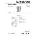 Sony HT-K250, SA-WMSP250 Service Manual