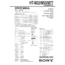 Sony HT-M22, HT-M55, HT-M77 Service Manual