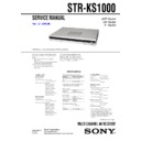 Sony HT-SF1000, HT-SS1000, STR-KS1000 Service Manual
