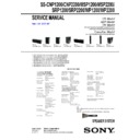 Sony HT-SF1200, HT-SF2000, HT-SS1200, HT-SS2000, SS-CNP1200, SS-CNP2200, SS-MSP1200, SS-MSP2200, SS-SRP1200, SS-SRP2200, SS-WP1200, SS-WP2200 Service Manual