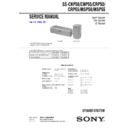 Sony HT-SL40, HT-SL50, HT-SL55, HT-SL60, SS-CNP50, SS-CNP55, SS-CRP50, SS-CRP55, SS-MSP50, SS-MSP55 Service Manual