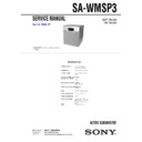 Sony HT-SL5, SA-WMSP3 Service Manual