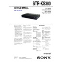 Sony HT-SS380, STR-KS380 Service Manual