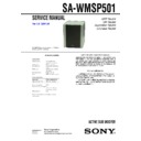 Sony HTP-1200, HTP-2000, HT-SL500, HT-SL700, SA-WMSP501 Service Manual