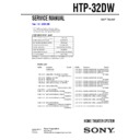 Sony HTP-32DW Service Manual