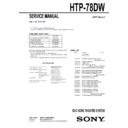 htp-78dw service manual