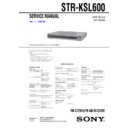 Sony HTR-6100, HTR-6600, HT-SL600, HT-SL800, STR-KSL600 Service Manual