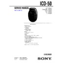 Sony ICD-30, ICD-50 (serv.man2) Service Manual