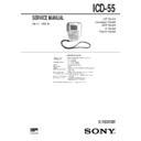 Sony ICD-35, ICD-55 Service Manual