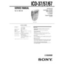icd-37, icd-57, icd-67 service manual