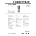 icd-bx700, icd-px720 service manual