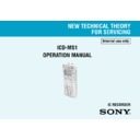 Sony ICD-MS1 (serv.man2) Service Manual