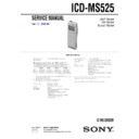 icd-ms525 service manual