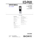icd-p620 service manual