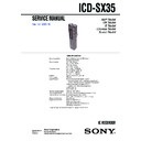 icd-sx35 service manual