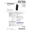 icd-tx50 service manual