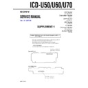 Sony ICD-U50, ICD-U60, ICD-U70 (serv.man2) Service Manual