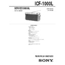 Sony ICF-1000L Service Manual