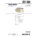Sony ICF-304 Service Manual