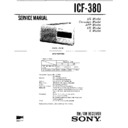 Sony ICF-380 (serv.man2) Service Manual