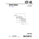 icf-40 service manual